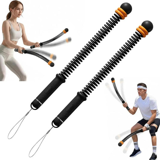 2026 3Rd Gen Weighted Cordless Battle Ropes 2PCS for Home Gym – Quiet Ropeless Training Rope Fitness Equipment for Men & Women, Portable Arm Exerciser for HIIT, Cardio & Strength Training, Full-Body Workout Equipment