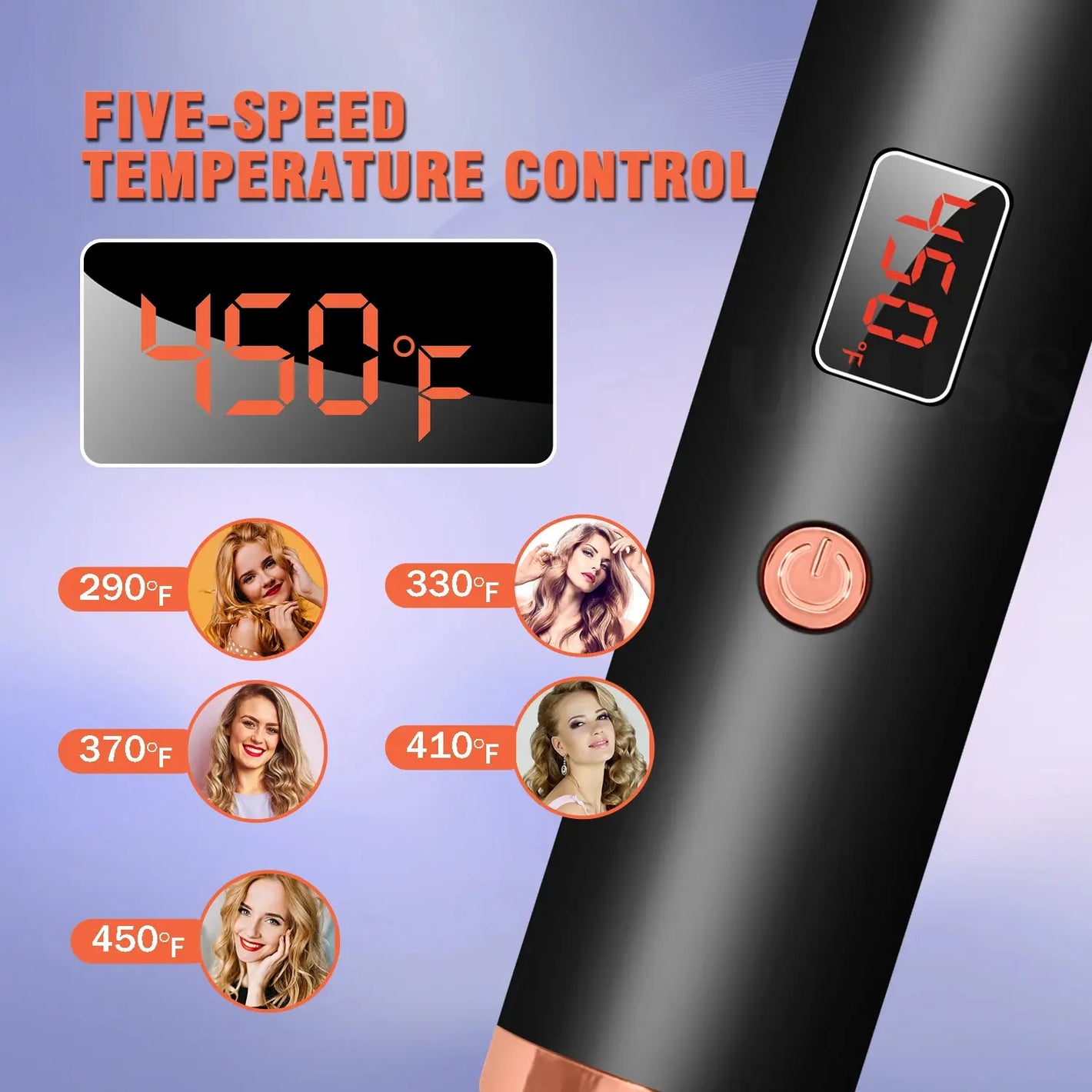3IN1 Wavy Thermal Curler,Rectangle Curling Wand,5 Heat Settings for Instant Curls & Straight Hair, Straighten & Curl in Secs,Anti-Scald Safe Design,3-Minute Salon Blowout Brush,Perfect Mother'S Day Gift