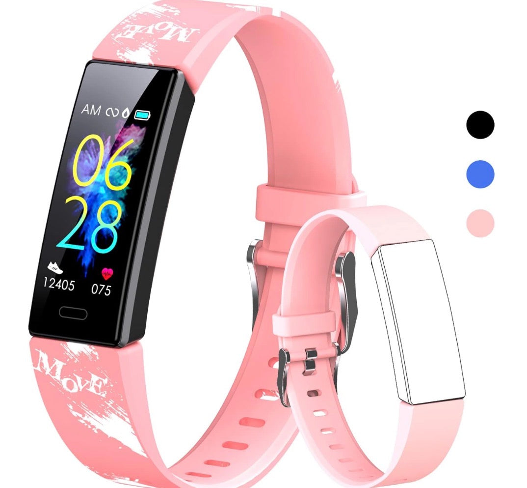 Kids Watch Fitness Tracker, Fitness Watches for Kids, Activity Tracker with Pedometers, Stopwatch, IP68 Waterproof, 11 Sport Modes Smart Watch for Kids Age 6-16 Years Old